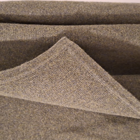 J. Crew Women's Forest Green Open Front/Waterfall 100% Cotton Cardigan (Size XL) - Picture 3 of 6